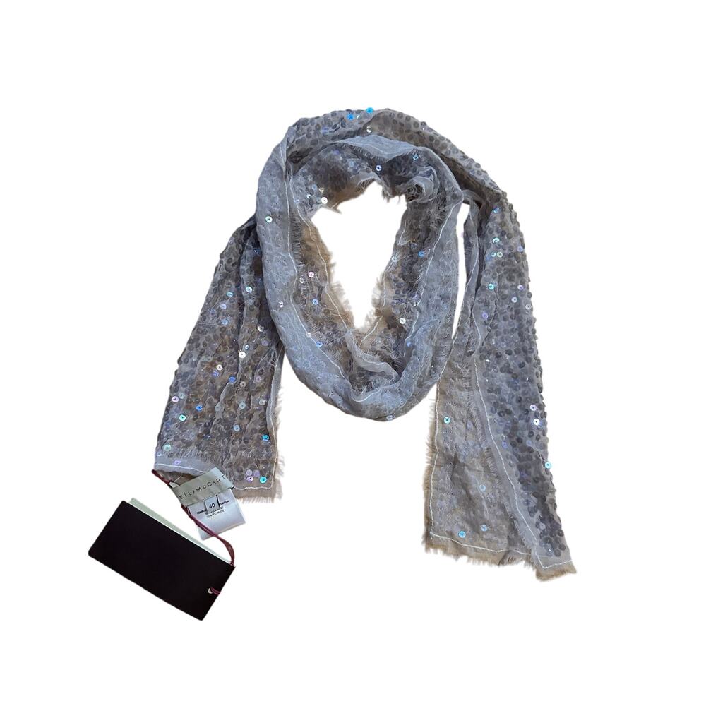 Stella McCartney Light Purple Sequin Scarf NEW WITH TAGS